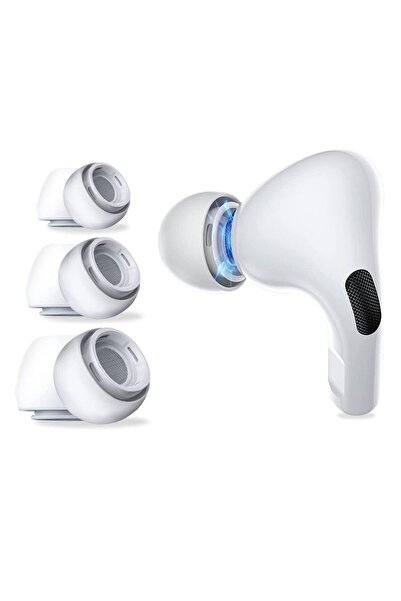 Other Nakładki do słuchawek AirPods Pro 1 / 2 w rozmiarach S / M / L Ear Tips białe - 6 szt.