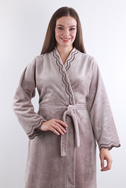 Wild Love 100% Bamboo Women's Shawl Collar Dressing Gown / Bathrobe