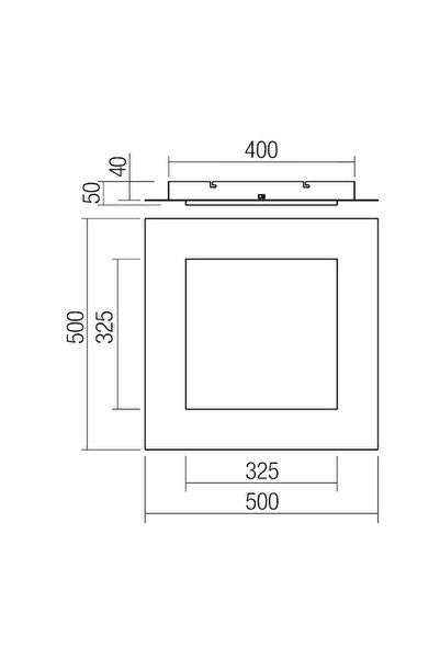 SMARTER LED ceiling light Tatami 05-995, 40W, 2520lm, warm / neutral / cold light, matte white, modern