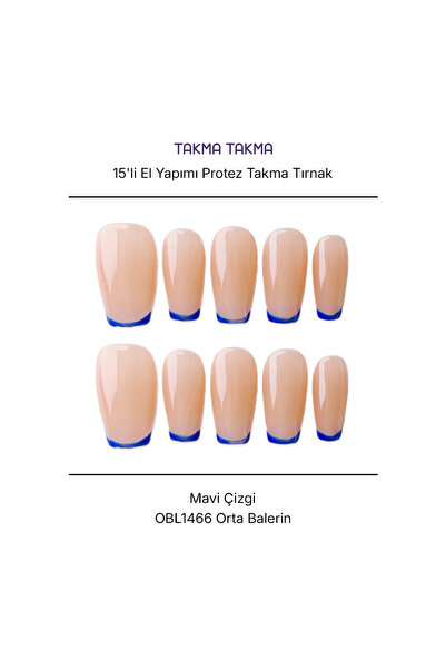 Takma Takma 15'li li Orta Balerin Ten Rengi OBL1466 Tekrar Kullanılabilir El ...