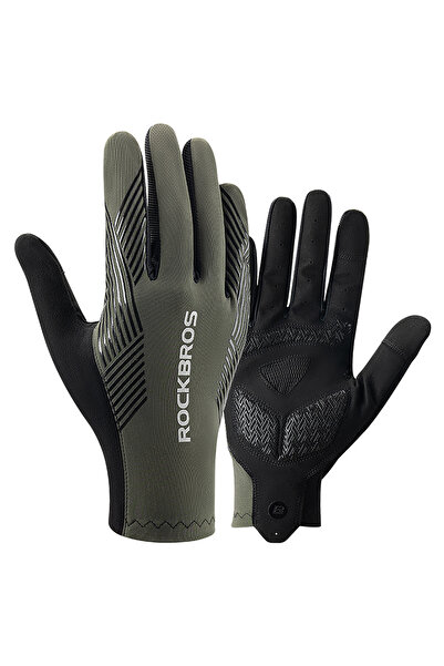 Other Rękawiczki rowerowe amortyzujące pełne rozmiar L - zielone