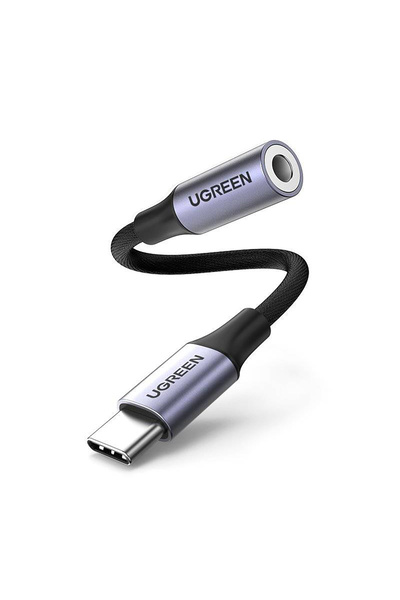 Other Adapter do słuchawek mini jack 3.5 mm (żeński) - USB-C (męski) 10cm - szary