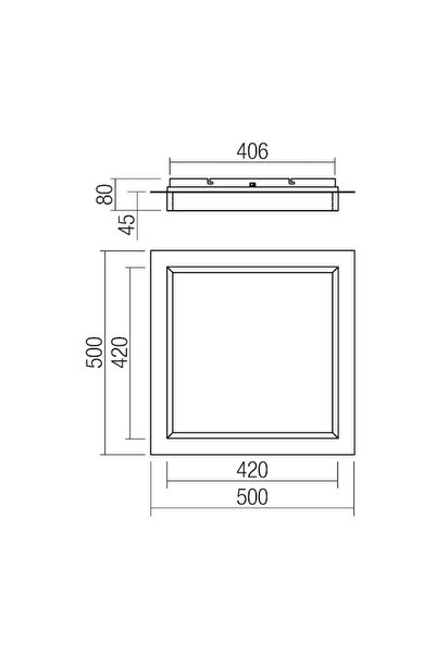 SMARTER Perimetro 05-979 LED ceiling light, 40W, 2650lm, warm / neutral / cold light, matte black, modern