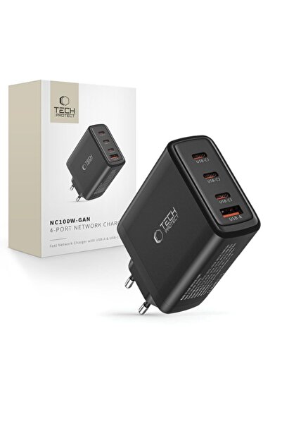 Other Ładowarka sieciowa GaN 3x USB-C PD USB-A QC 100W- czarna