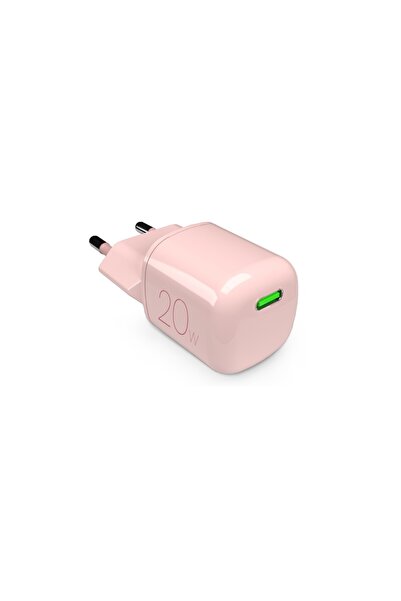 Other Ładowarka sieciowa USB-C GaN 20W - różowa