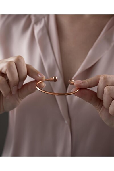 Sırlı Sepet Top Uçlu Manyetik Bakır Bilezik