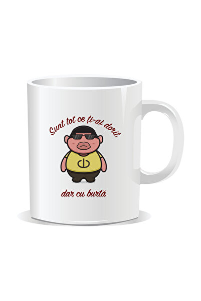 Mug Mania Personalized mug with funny message, I'm everything you wanted, but with a belly