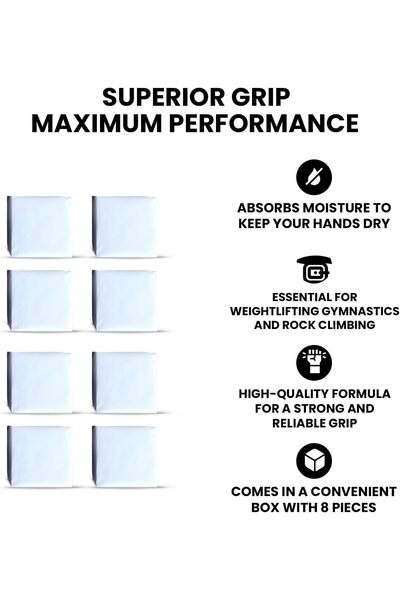 Goat Premium Gym Chalk – 0.5 kg (8 Blocks) Pure Magnesium Carbonate – Professional Friction Enhancer