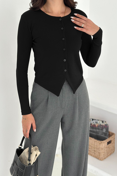 Noa Noa Γυναικεία μπλούζα με μυτερή φούστα με κουμπιά – Μοντέρνο & Αστικό Στυλ