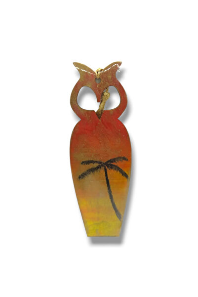 Lucille Craftshop Hand-painted bookmark with acrylics - Palm tree