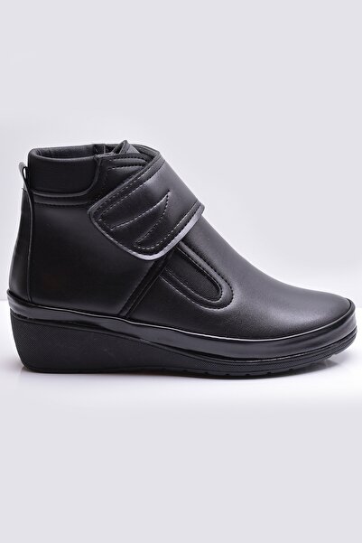 GÜLERSHOES Garantili Ortopedi Su Geçirmez Kaymaz Taban Kürklü Fermuarlı Anne Bot 37-38-39-40-41-42 Numara