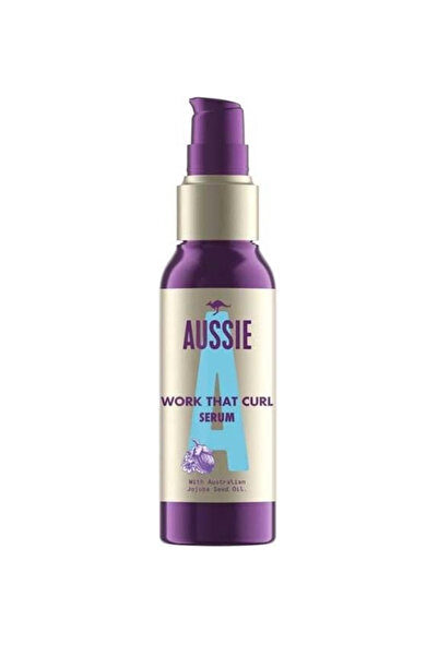 Aussie Work That Curl Hair Serum, With Australian Jojoba Seed Oil, Protects Curly Hair 90 ml