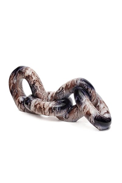 Missi Dekoratif Kahverengili Kalın Zincir (26 cm)