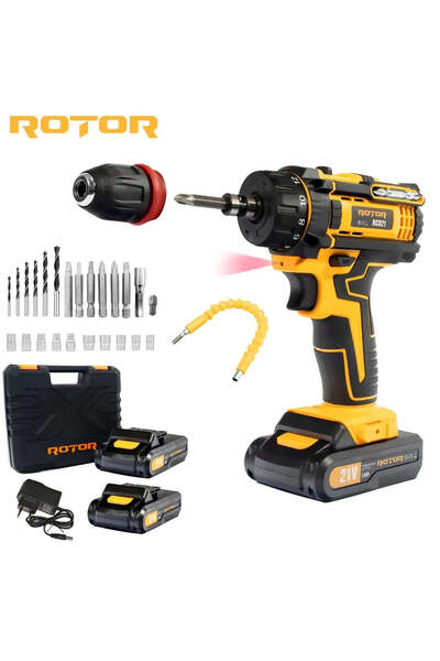 Rotor Set șurubelniță fără fir RCD 21, 21 V, motor fără perii, 2 viteze, 30 N...