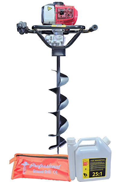 Zep Motoburghiu Profesional 52CC, 4.7 CP, 2 timpi, 3500W, burghiu 150 mm inclus,