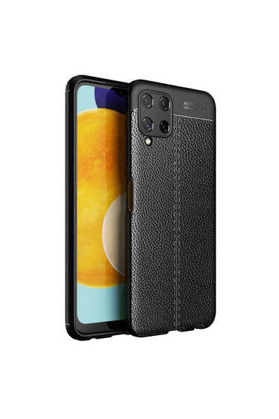 Aden Galaxy A22 4g Compatible Case Niss Silicone Cover - Black
