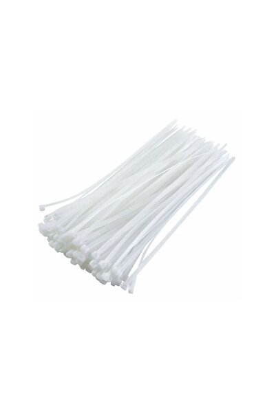 Vargo White Plastic Ties V-701280, 5 x 300 mm, set of 100 pcs, cable ties