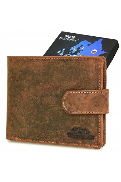 Other Leather wallet with horizontal zipper, leather box