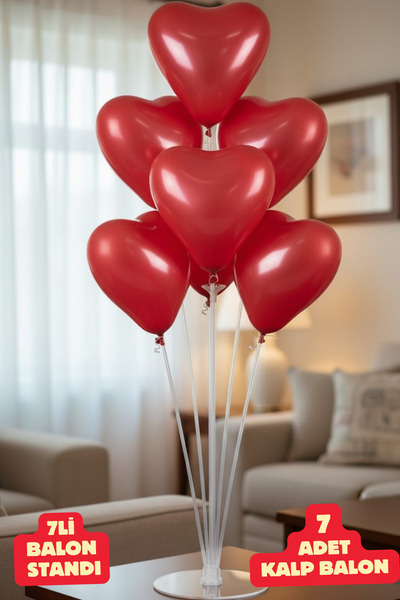Baloncu Nene Kalpli Balon ve Balon Standı Helyum Uyumlu Sevgili ve Özel Gün B...