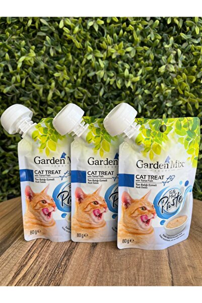 Gardenmix Garden Mix Ton Balık Ezme Sıvı Kedi Ödül Maması 80 gr x3 adet