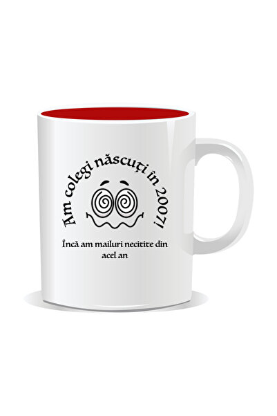 Mug Mania Personalized mug with funny message, I have colleagues born in 2007! I have unread emails from that year