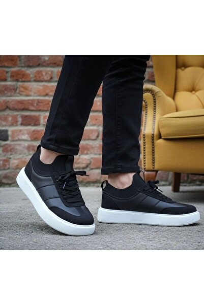 Malcolm Luxury Unisex Siyah Beyaz Spor Ayakkabı