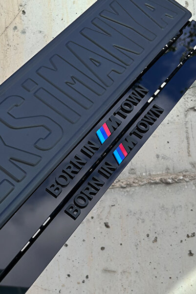 Pleksimanya Born in M Town Mat Siyah Pleksi Takmatik Plakalık