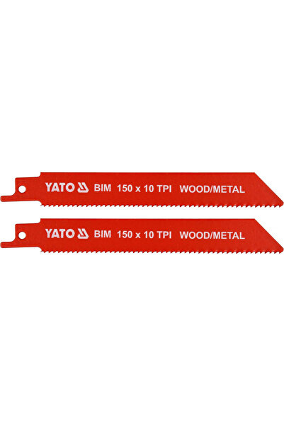 yato BIM saber saw blades, 150 mm, 10 TPI, 2 pcs – for cutting wood and metal
