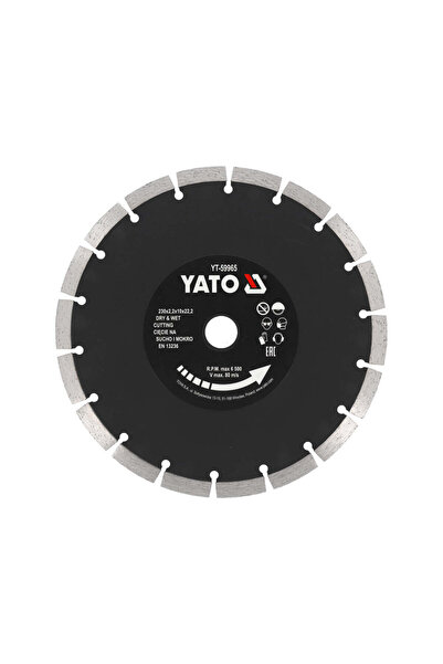 yato Disc diamantat segmentat 230 x 22,2 x 2,2 mm, pentru tăiere precisă