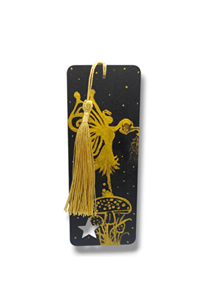 Lucille Craftshop Hand-painted bookmark with acrylics -"Fairy"