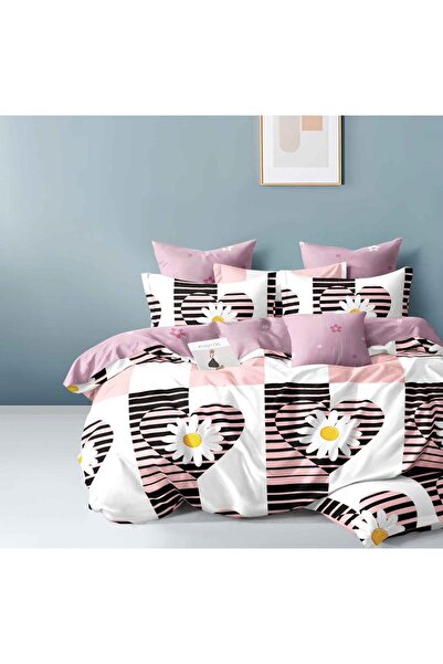 Happy Home Lenjerie de pat FINET, pat dublu, fara elastic, 6 piese, 230x250cm