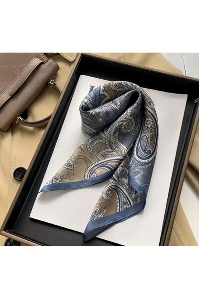 Dgt Luxury Model Paisley, moale, protecție solară, rezistent la vânt, cu două fețe cu imprimeu , eșarfă, eșarfă 70x70