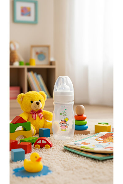 BiTree Baby Bitree 802 Pembe Geniş Ağızlı PP Biberon 250 CC 0-6 Ay