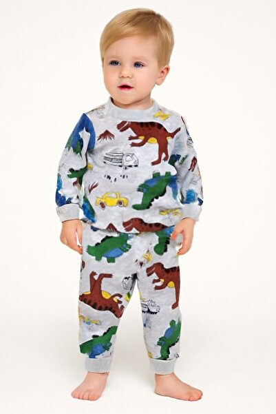 SeaBubbles Dinosaur Patterned Baby Boy Pajama Set