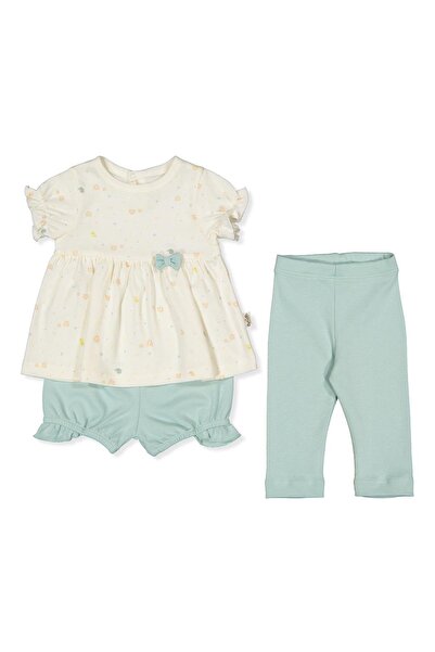 Bebetto Organic Interlock Paddless Pajama Set 3-Piece (Organic Colorful Birds...