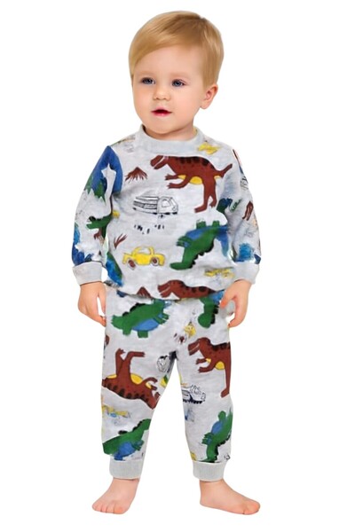 SeaBubbles Dinosaur Patterned Baby Boy Pajama Set