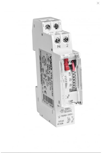 VİKO Modüler Zaman Saati Analog Günlük 100 Saat Rezervli VTA-24H/R100