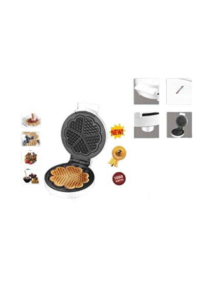 HOME MASTER سخان بسكويت على شكل قلب أبيض 875 واط HM-070