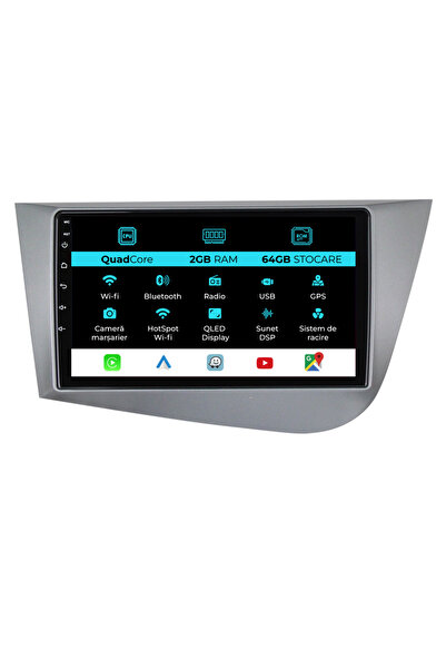 NavStore Navigatie Dedicata Seat Leon Mk2 (2005-2012), 9Inch, 2Gb Ram, 64Gb S...