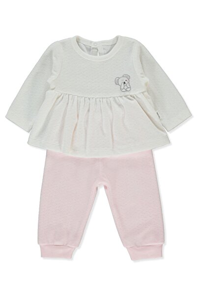 Bebetto KADİFE PATİKSİZ PİJAMA TAKIMI 2Lİ (MY LITTLE ONE) PEMBE