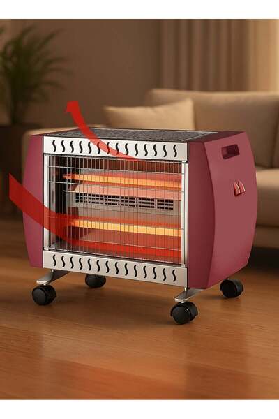 HOME MASTER Powerful electric home heater with three heating elements - tempe...