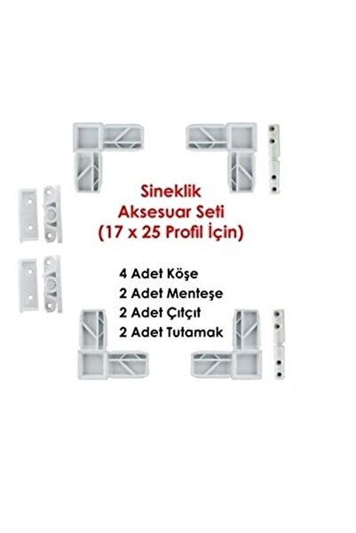 sepetra Beyaz Sineklik Aksesuar Set Kapı Pencere Sineklik Aksesuar Set Sinekl...