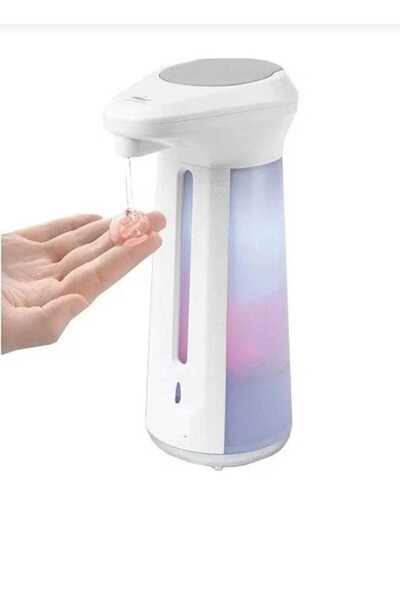Montbell Sensörlü Sabunluk Pilli Led Işık Hareket Sensörlü Pilli Sabunluk Deterjanlık Dezenfektan