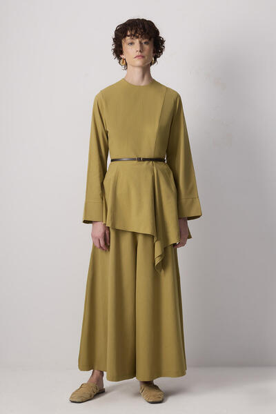 Touché Privé Belt Detailled Tunic Pants Set