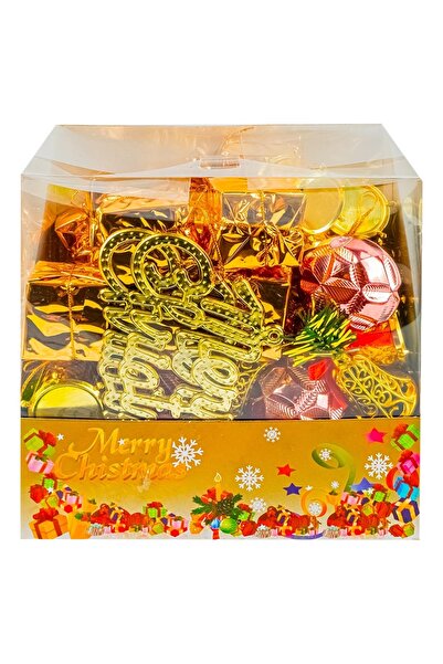 OEM Globuri de Crăciun, Auriu + Roz, 48 buc/set