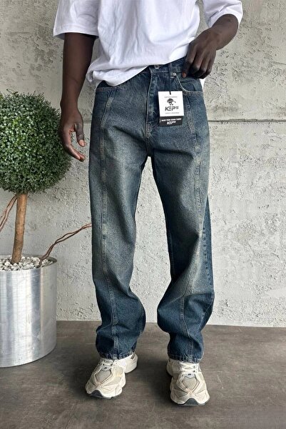 MADZEYMODA Чоловічі Relax Baggy Темно-сині джинси KE-926