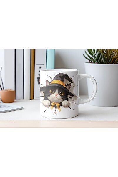 Beramussa كوب ثلاثي الأبعاد على شكل قطة الهالوين - هدية ثلاثية الأبعاد بتصميم...