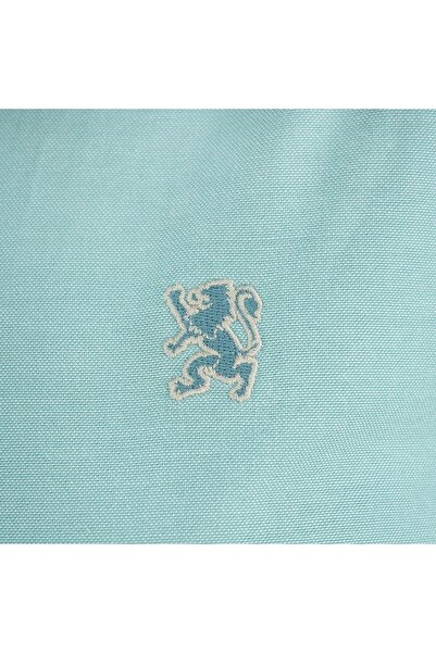 Giordano Women's Cotton Oxford Slim fit Shirt with Lion Embroidery