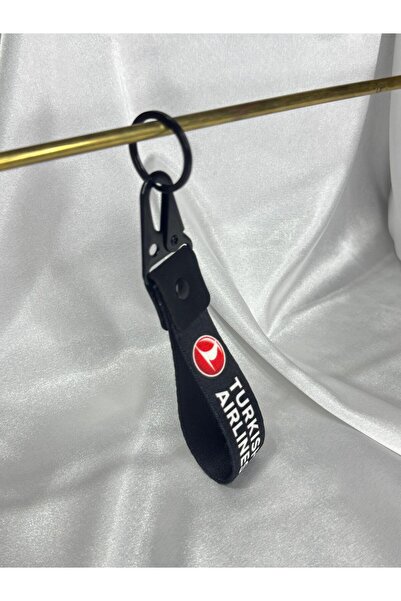 CEBECİOTO Breloc din material textil negru de 15 cm al companiei aeriene turc...