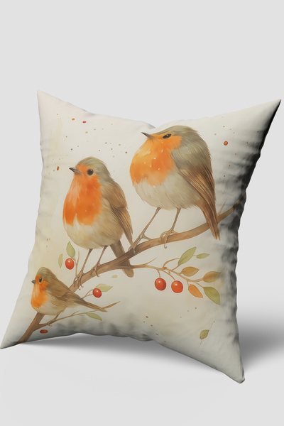 EsnafAli Husă pentru pernă cu model de bulbul de rodie cu tematică de toamnă